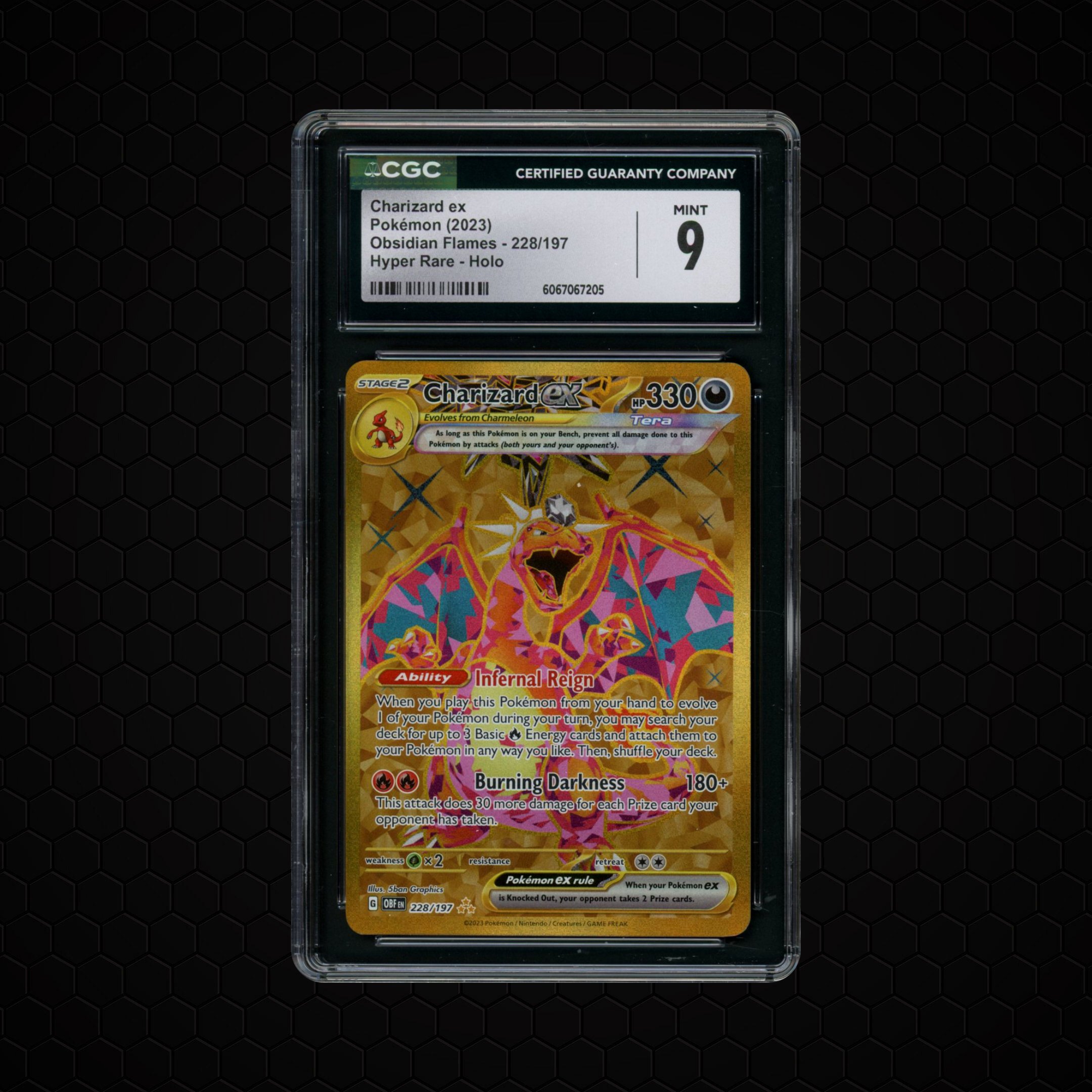 2023 Obsidian Flames Charizard EX #228 CGC 9