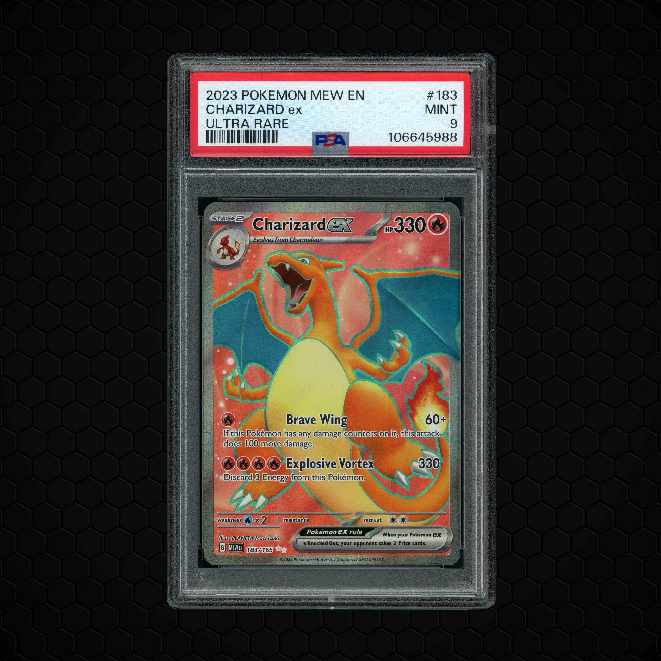2023 Pokemon 151 Charizard EX #183 PSA 9