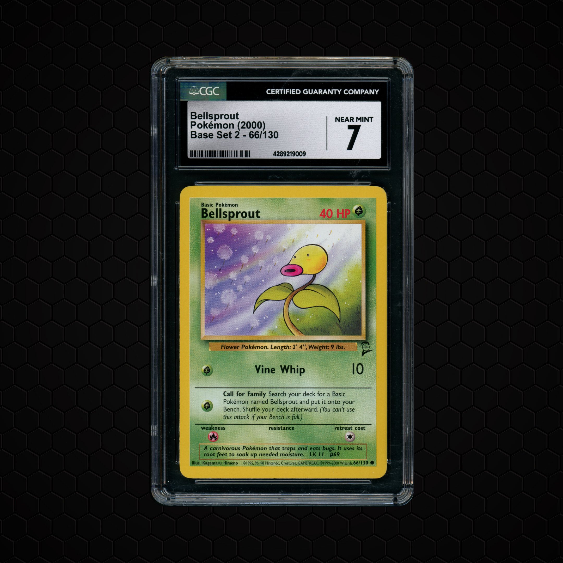 2000 Base Set 2 Bellsprout #66 CGC 7