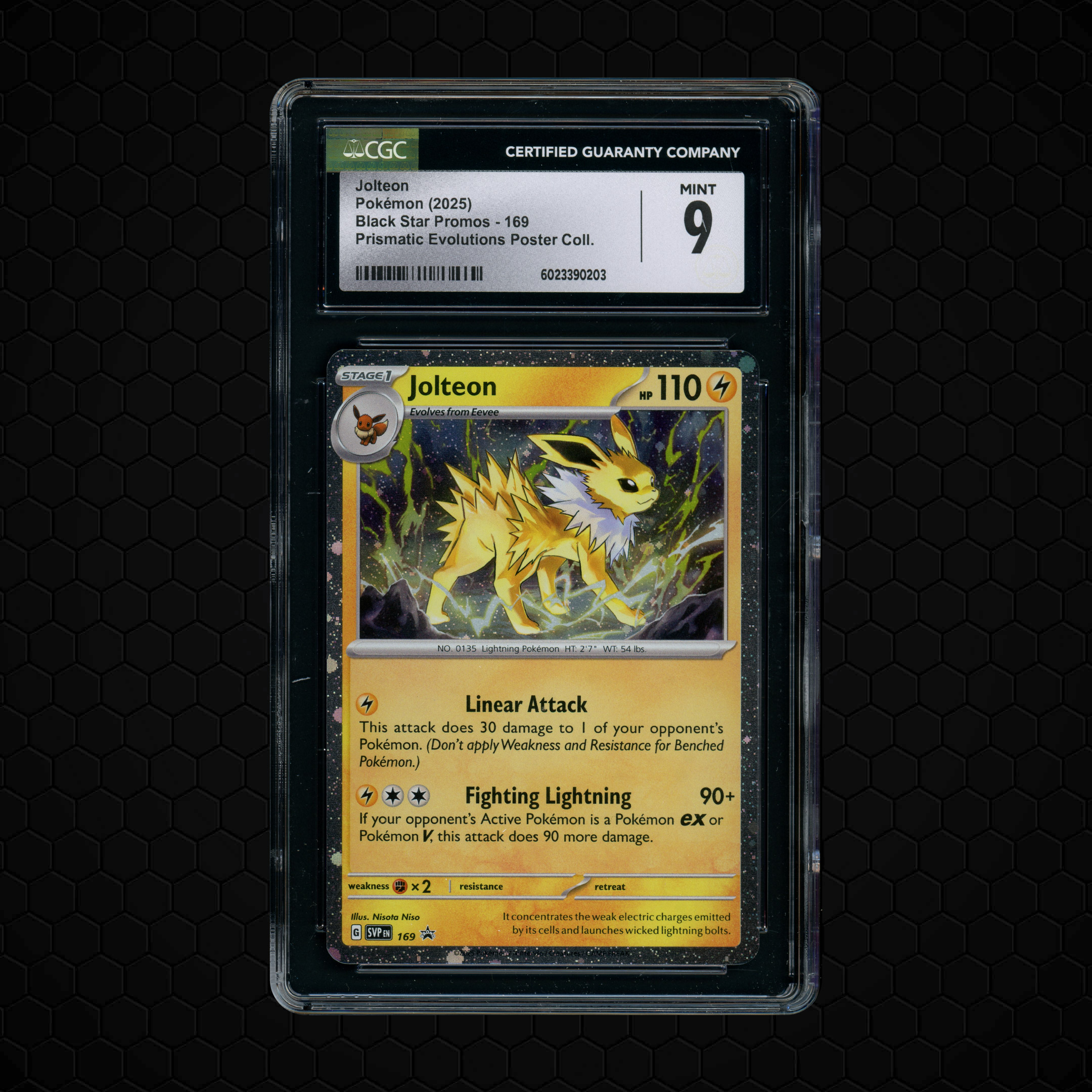 2025 Black Star Promos Jolteon #169 CGC 9