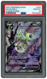 2021 Fusion Strike Celebi V #245 PSA 10 on Beezie.
