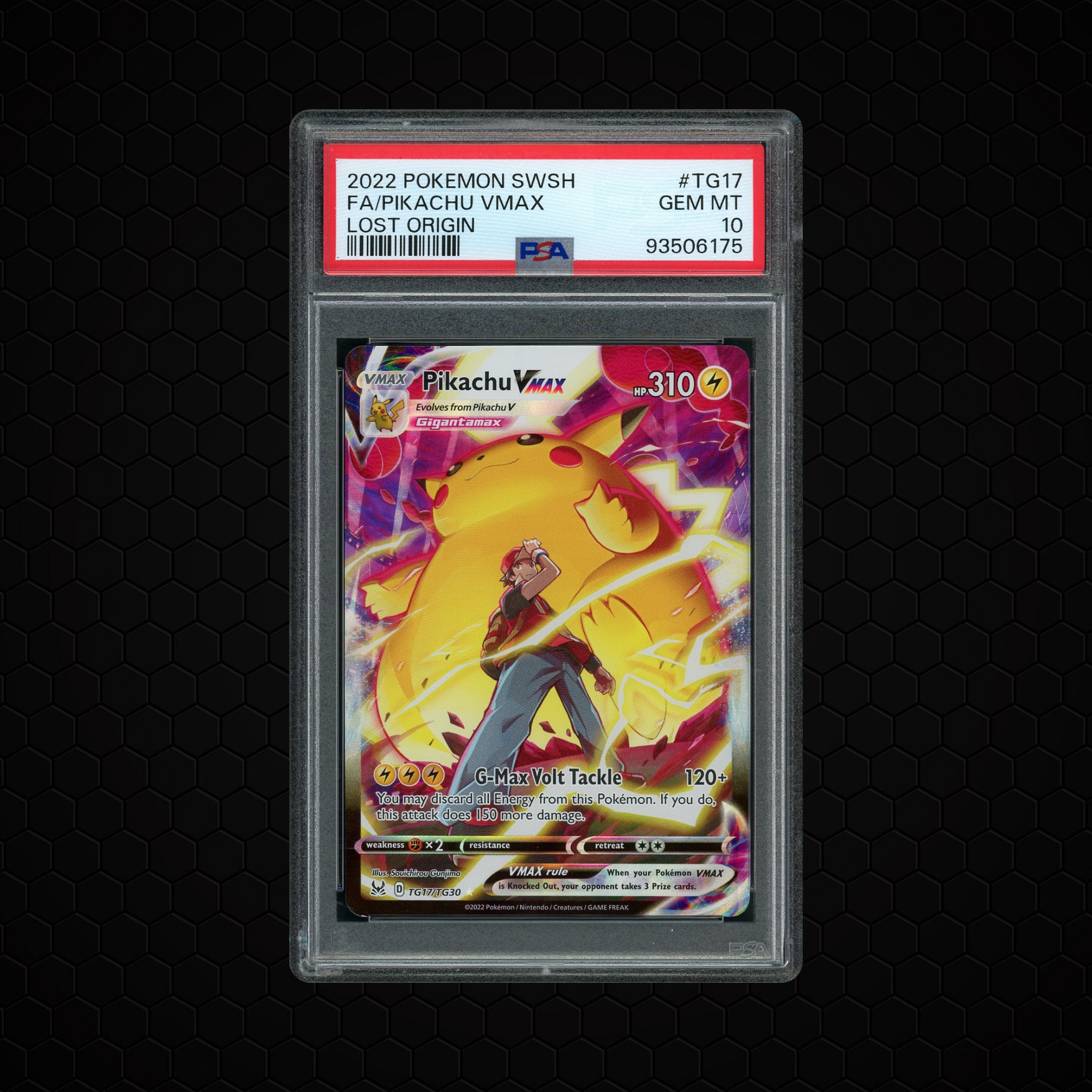 2022 Lost Origin Pikachu VMAX #TG17 PSA 10
