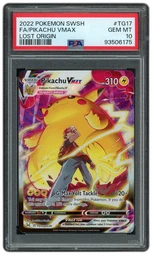 2022 Lost Origin Pikachu VMAX #TG17 PSA 10 on Beezie.