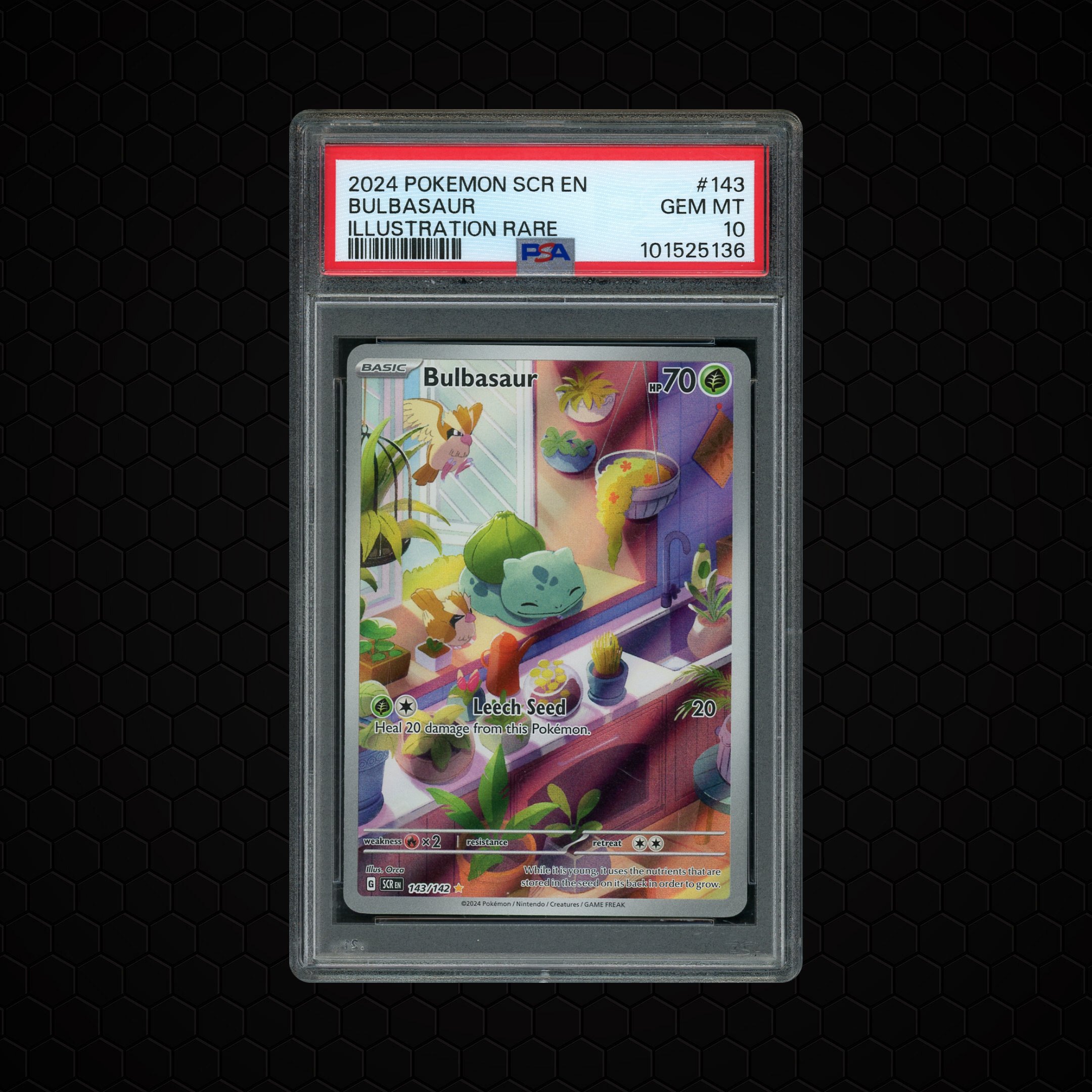 2024 Stellar Crown Bulbasaur #143 PSA 10