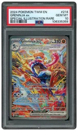 2024 Twilight Masquerade Greninja EX #214 PSA 10 on Beezie.