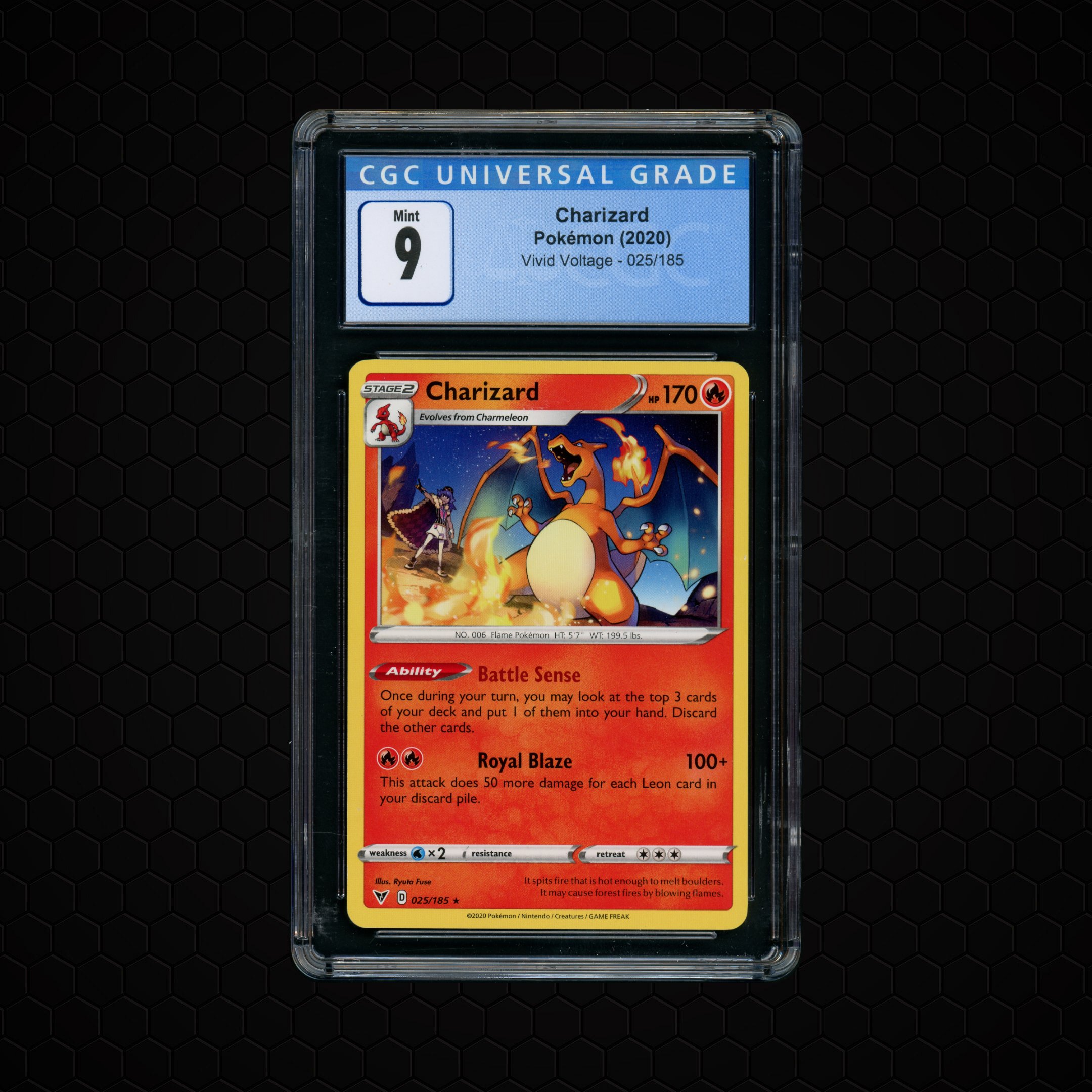 2020 Vivid Voltage Charizard #25 CGC 9
