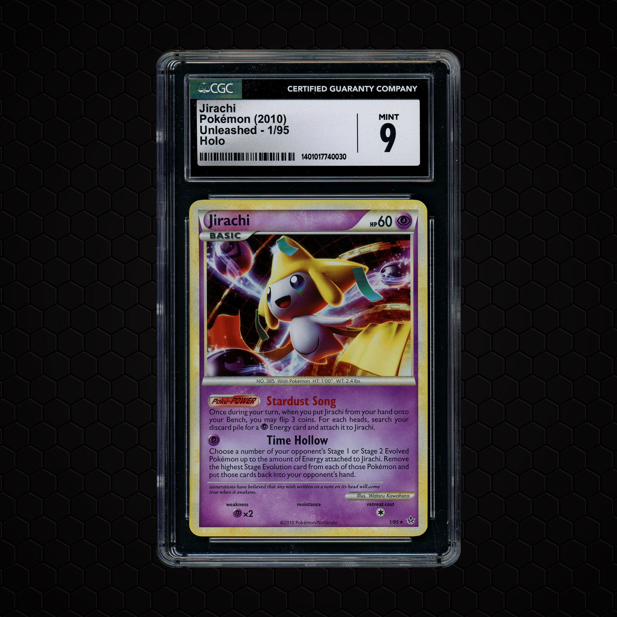 2010 Unleashed Holo Jirachi #1 CGC 9