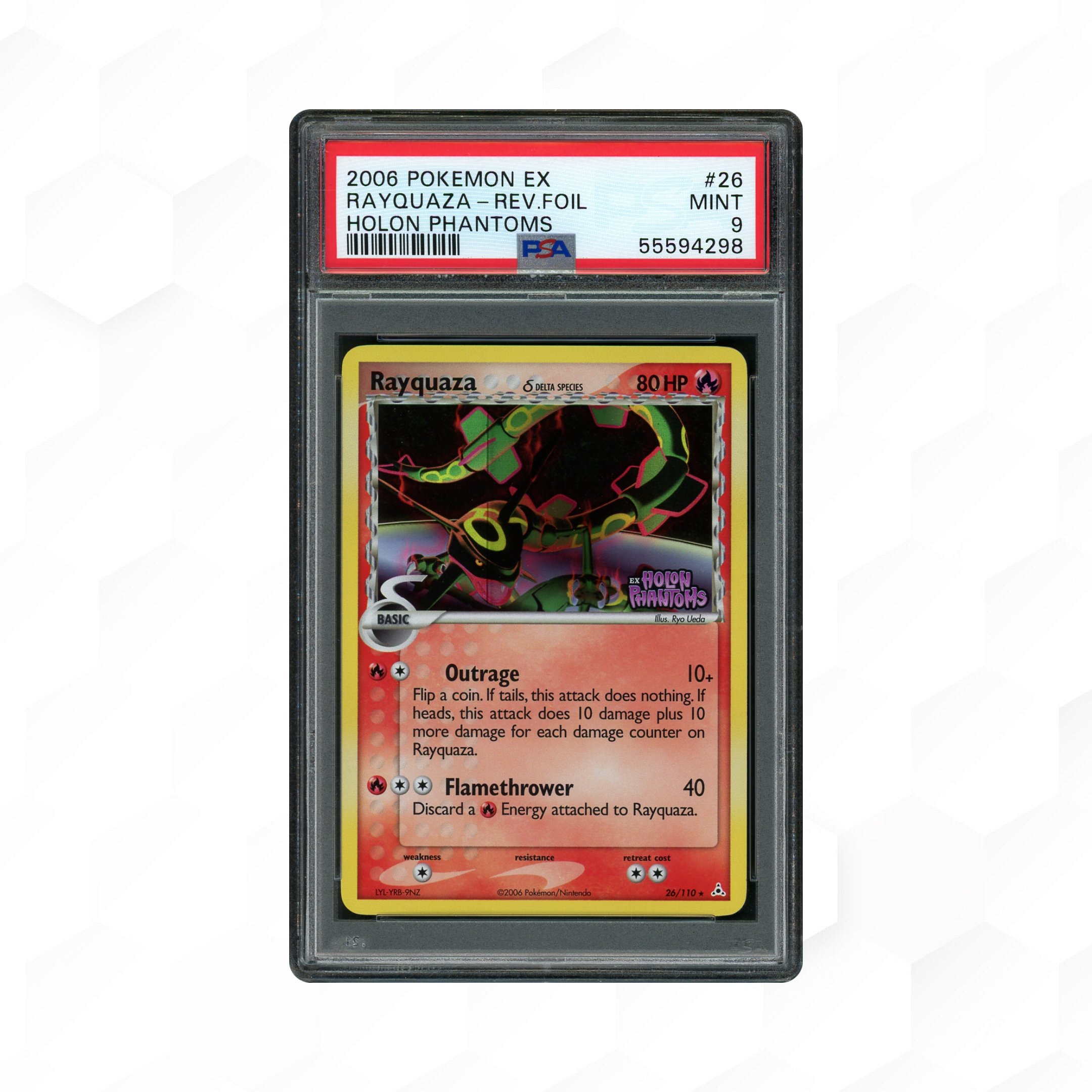 2006 Holon Phantoms Rayquaza #26 PSA 9