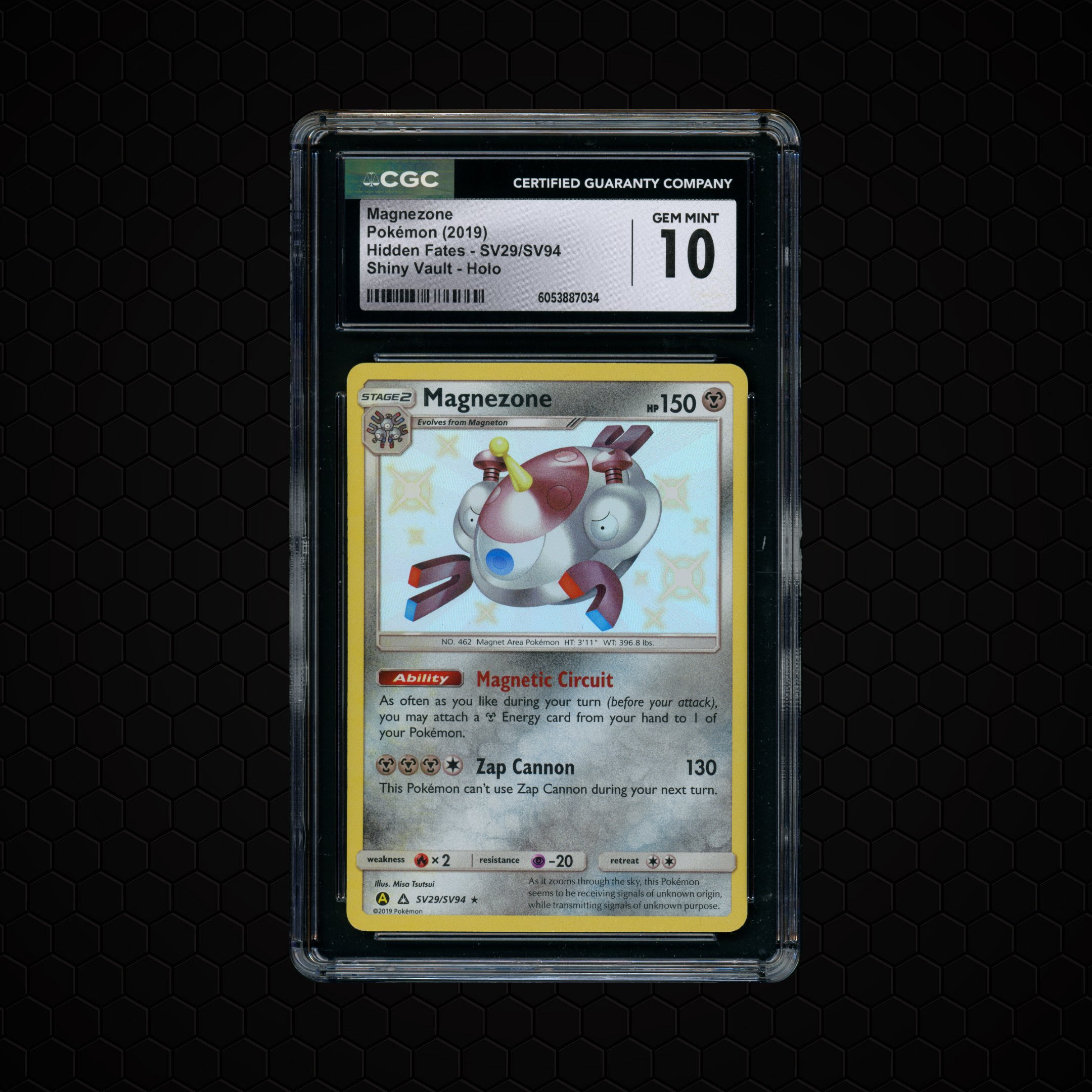 2019 Hidden Fates Magnezone #SV29 CGC 10