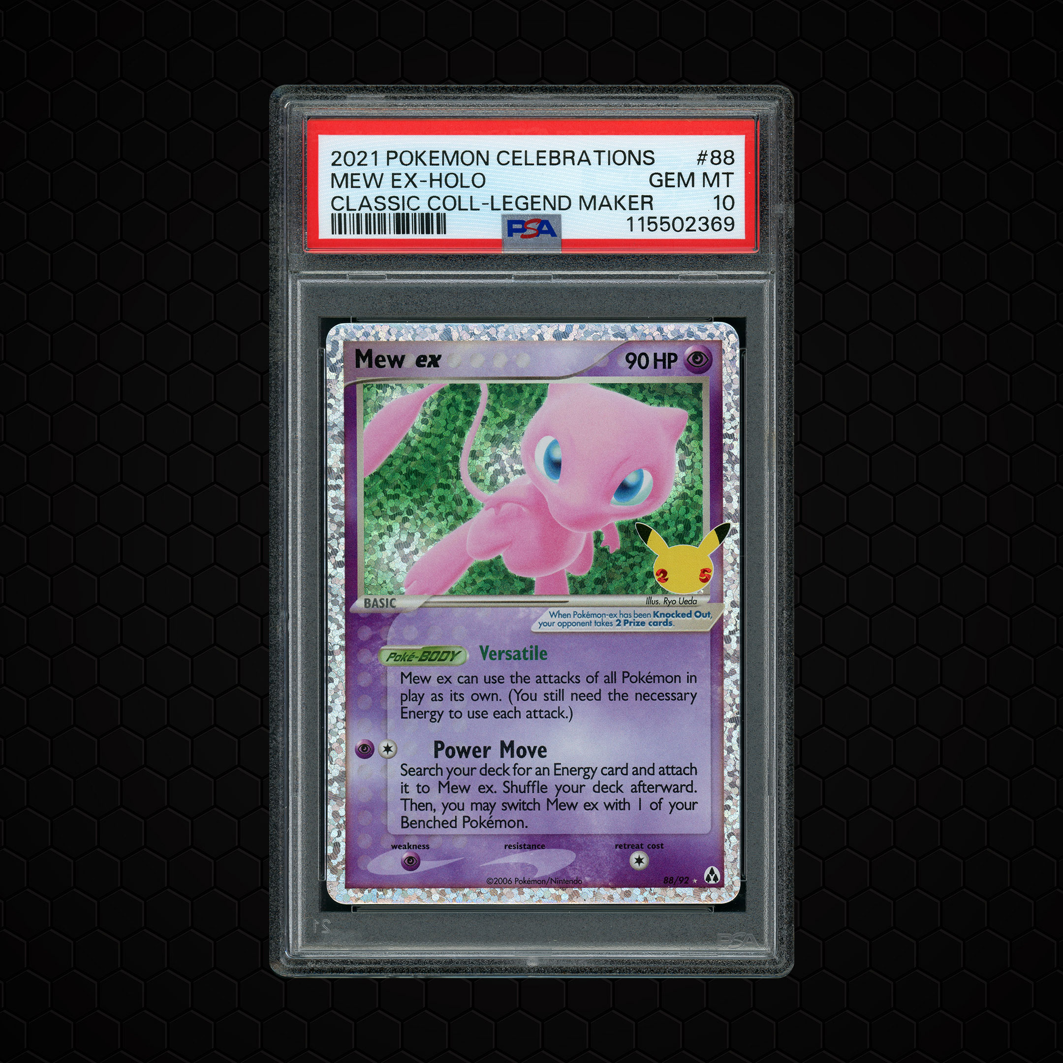 2021 Celebrations Classic Collection Mew EX #88 PSA 10