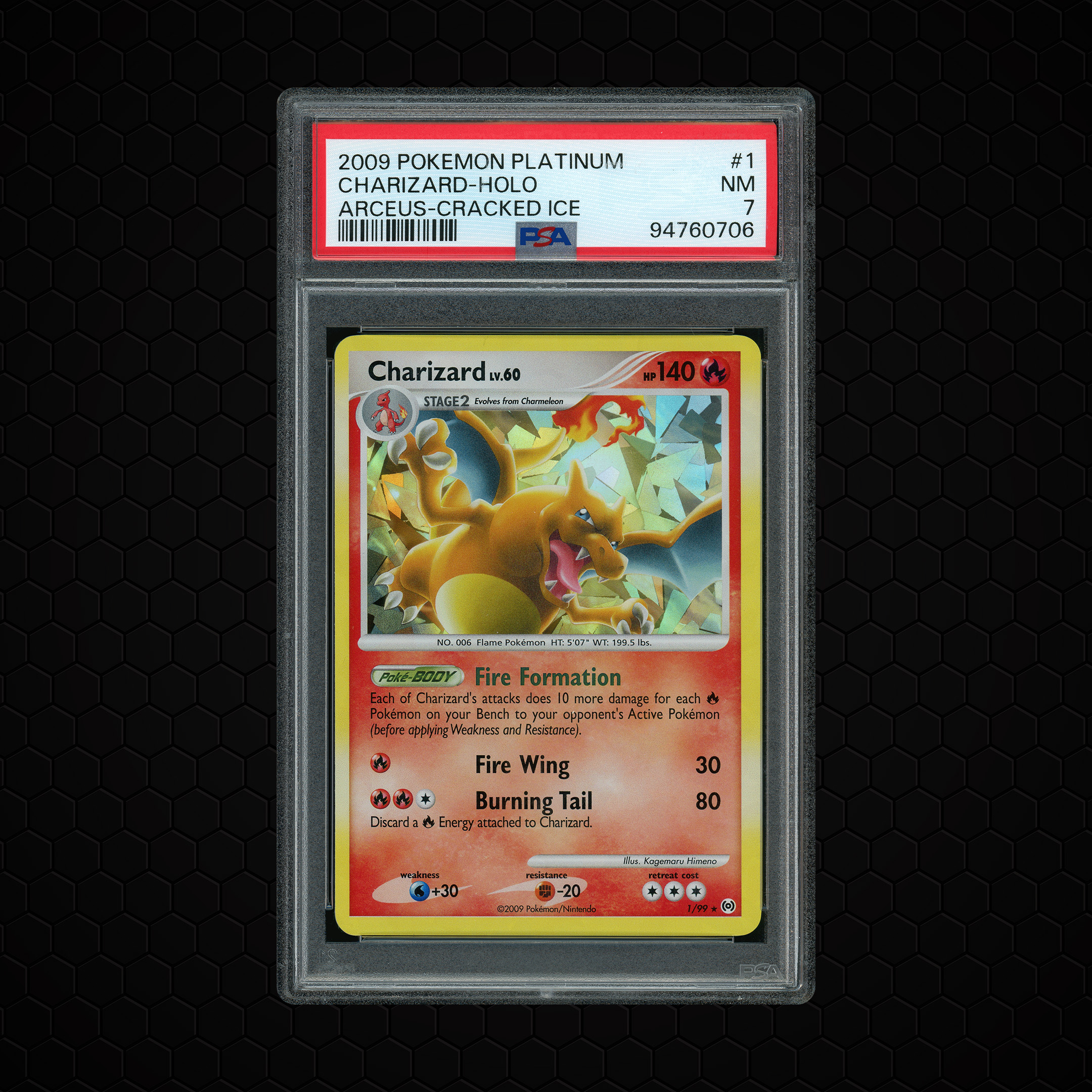2009 Platinum - Arceus Charizard #1 PSA 7