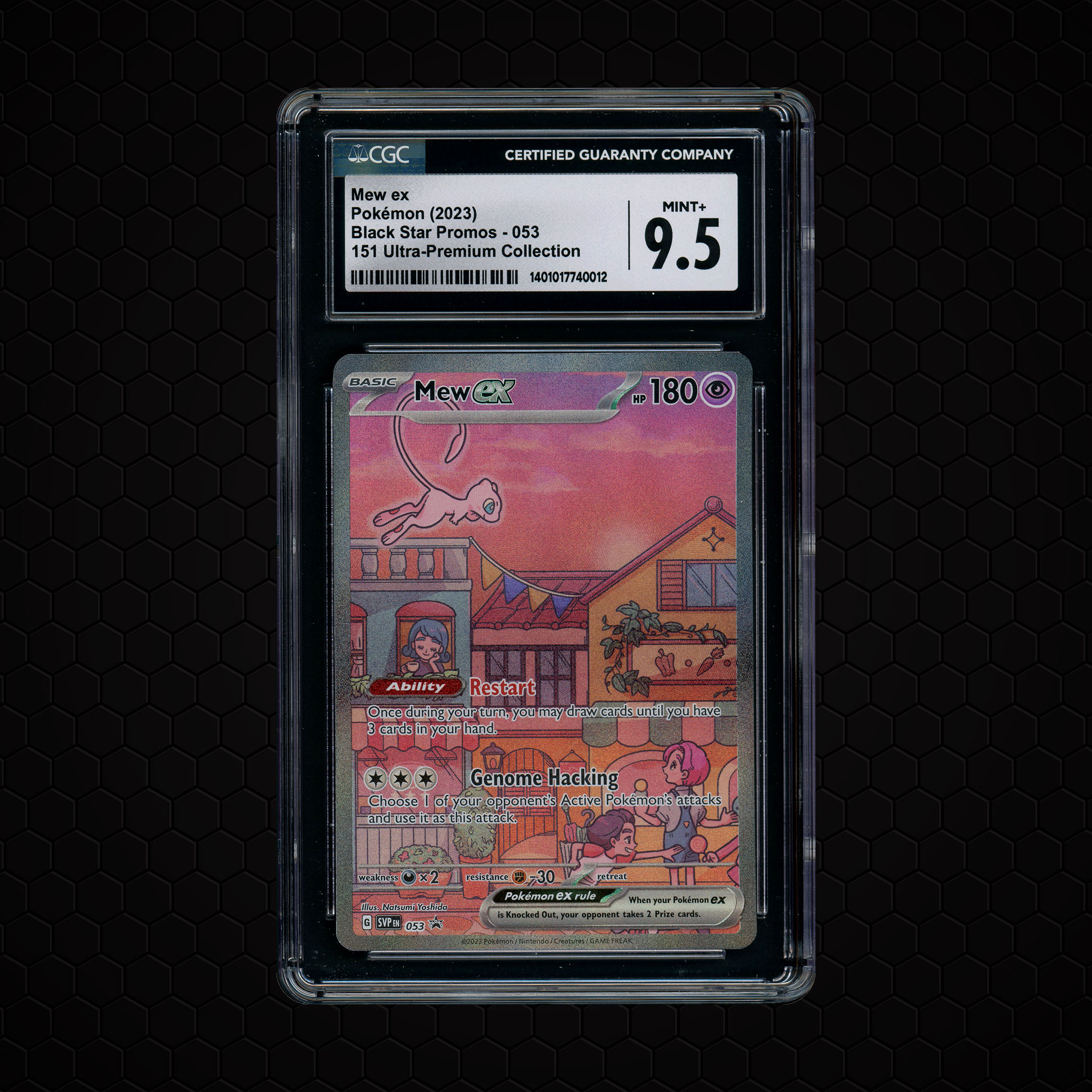 2023 Black Star Promo Mew EX #53 CGC 9.5