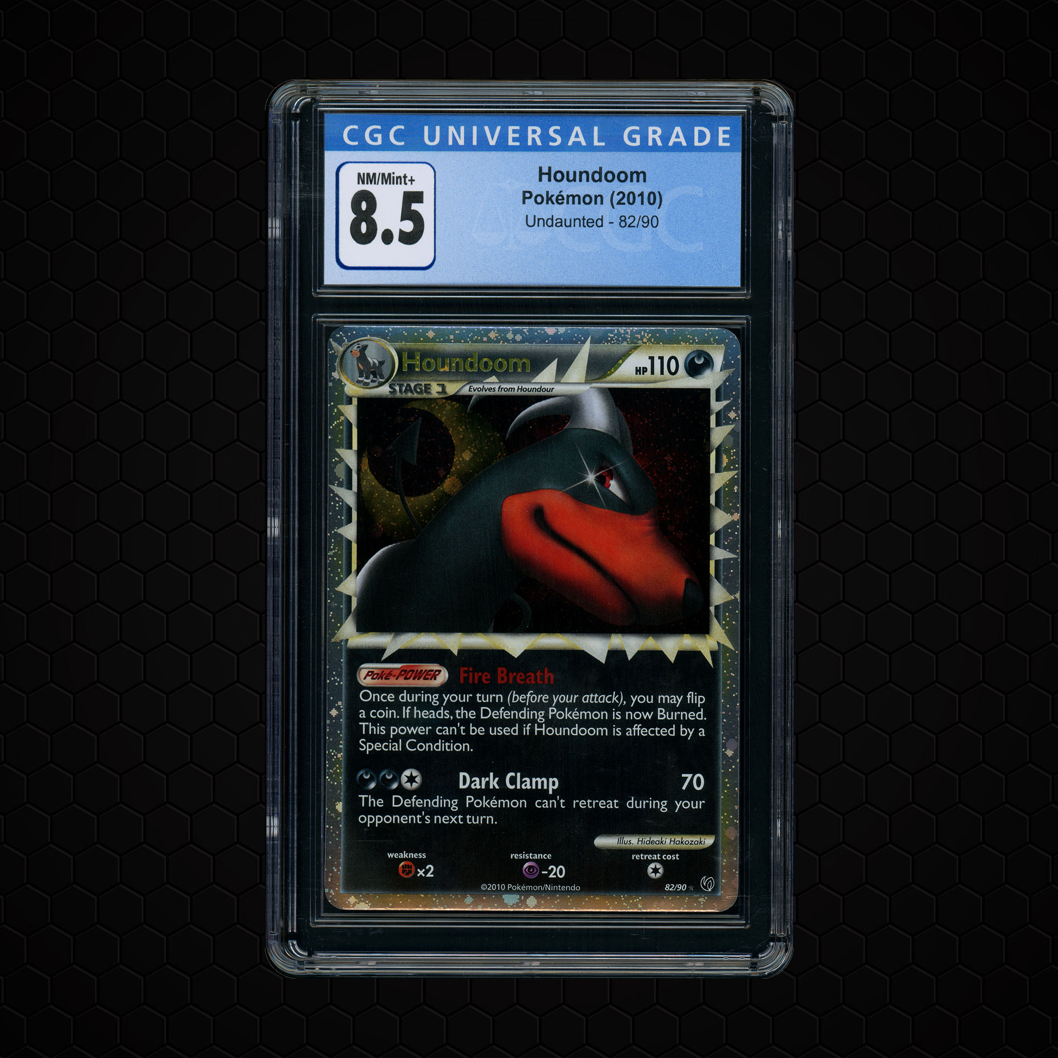 2010 Undaunted Houndoom #82 CGC 8.5