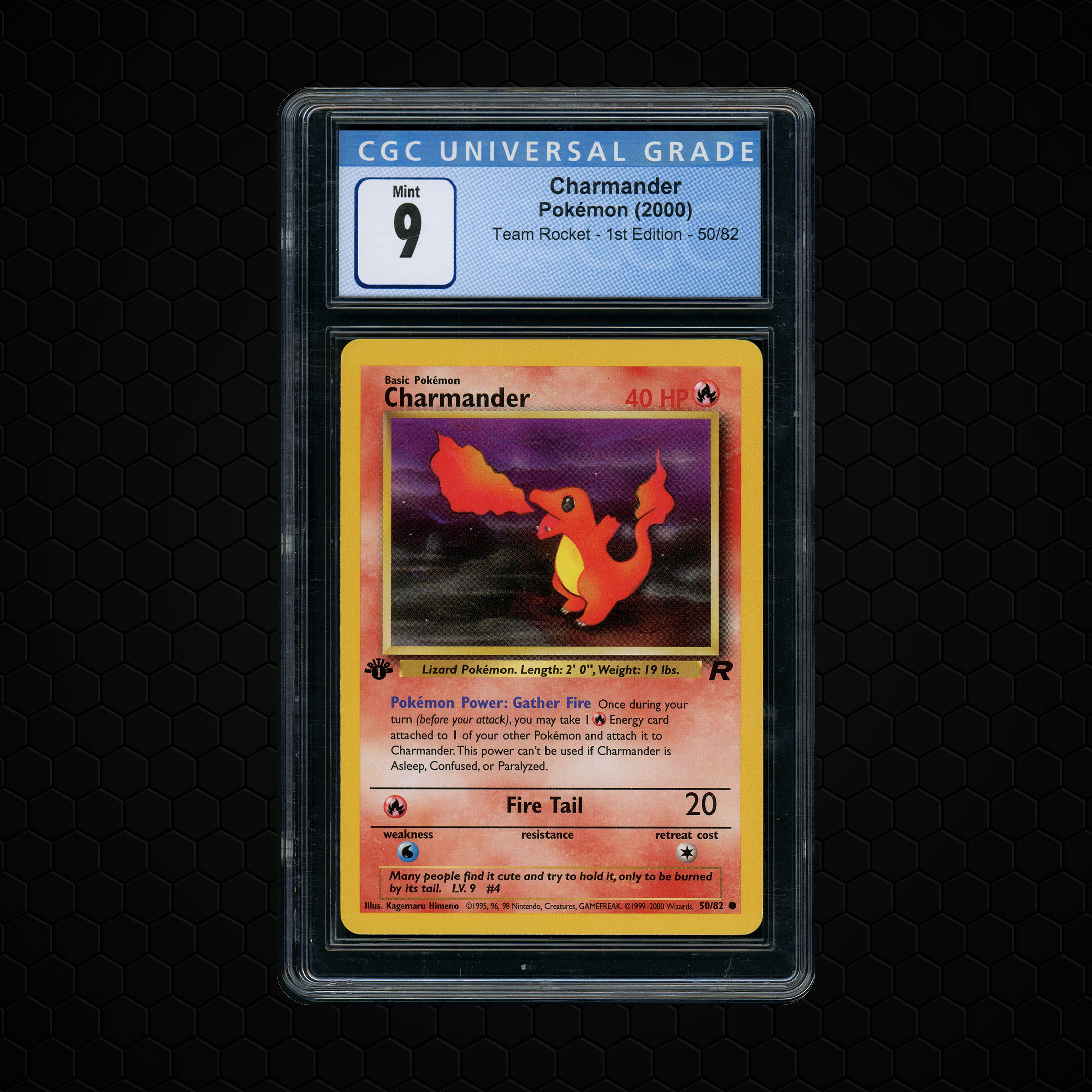 2000 Team Rocket 1st Edition Charmander #50 CGC 9