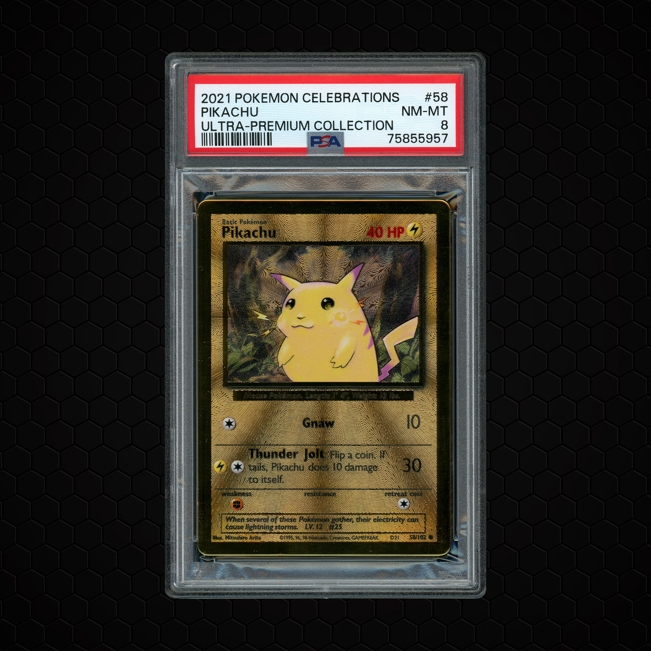2021 Ultra-Premium Collection Pikachu #58 PSA 8