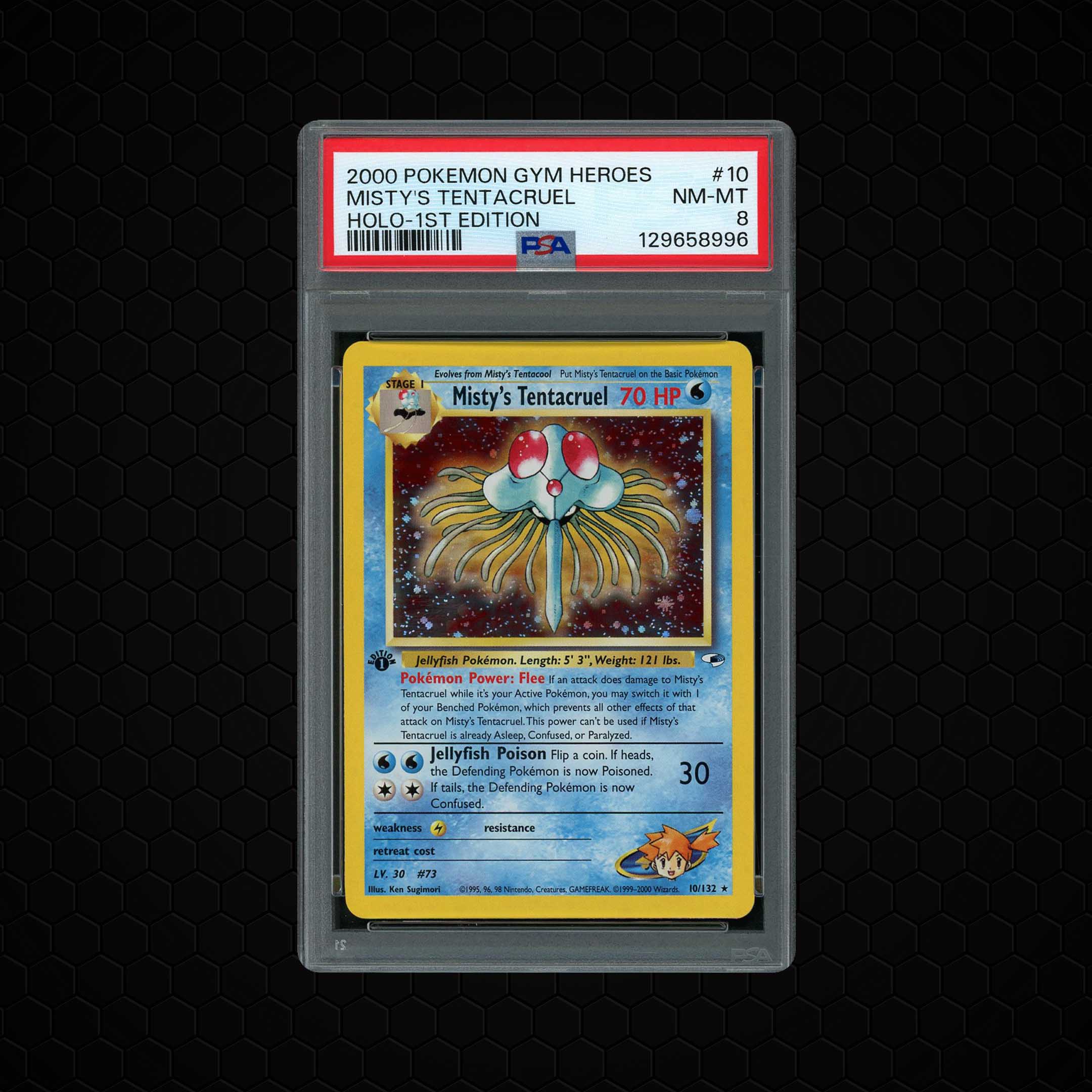 2000 Gym Heroes 1st Edition Misty's Tentacruel #10 PSA 8