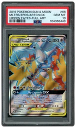 2019 Hidden Fates Moltres & Zapdos & Articuno GX #66 PSA 10 on Beezie.
