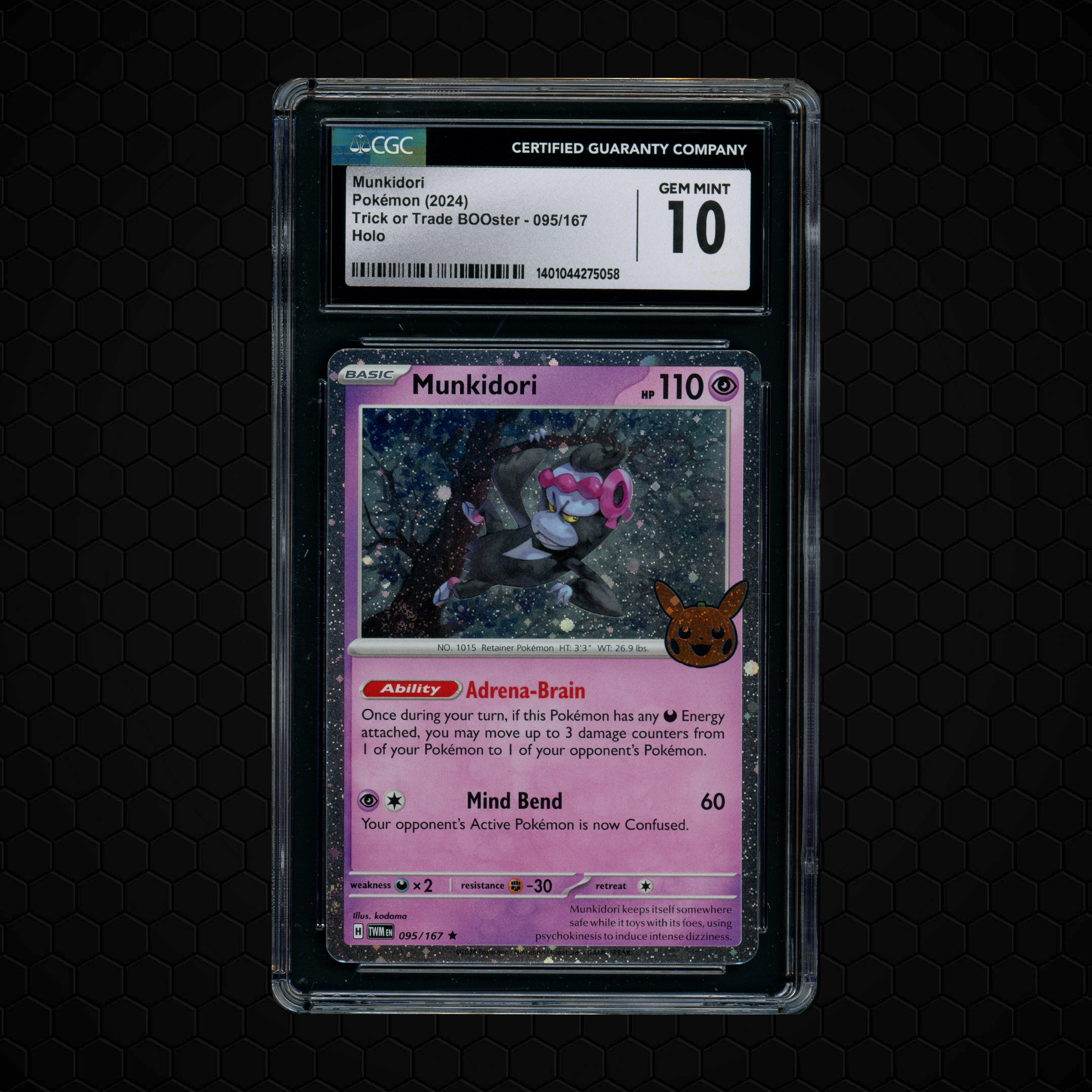 2024 Trick or Trade Booster Munkidori #95 CGC 10