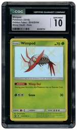 2019 Hidden Fates Wimpod #SV4 CGC 10 on Beezie.