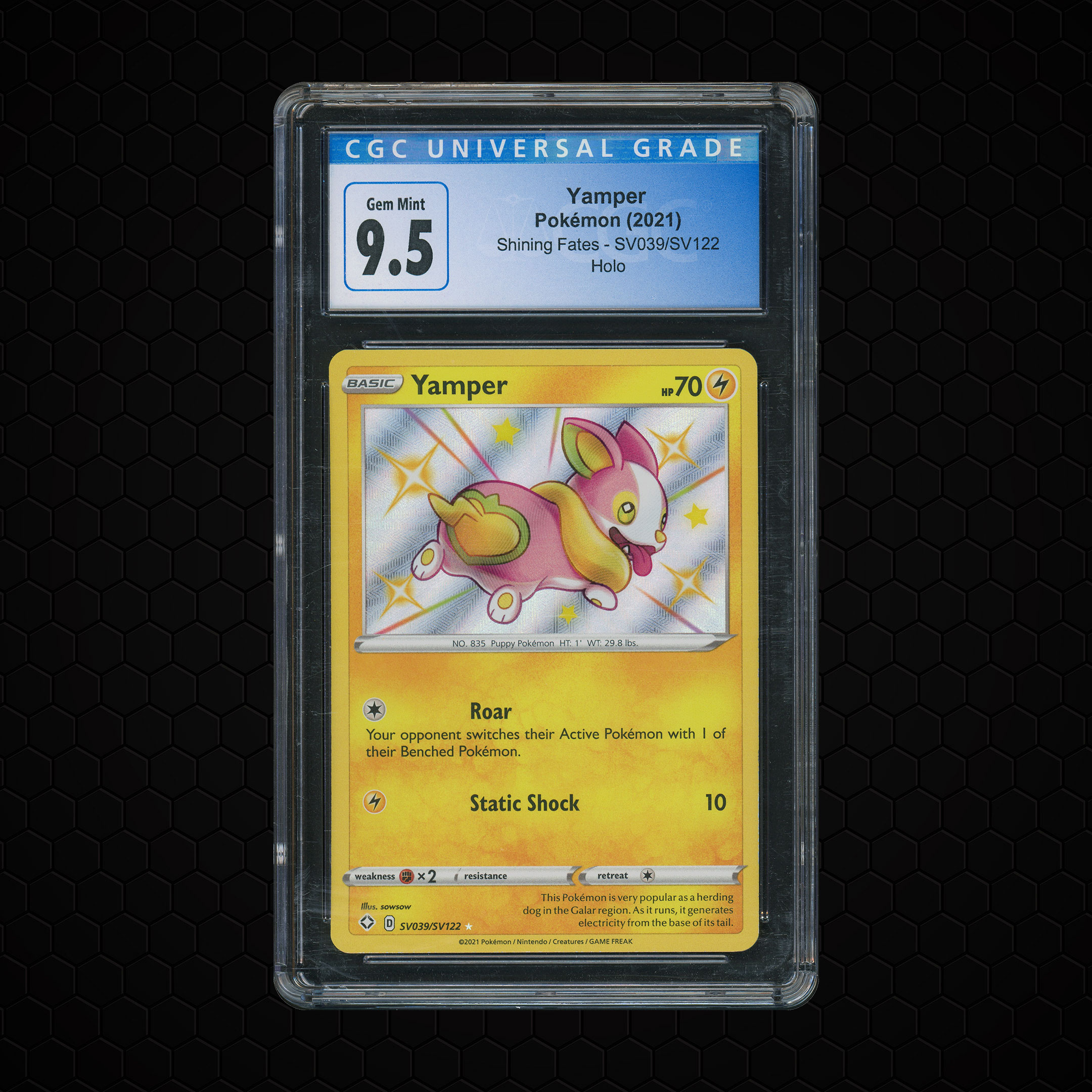 2021 Shining Fates Yamper #SV039 CGC 9.5