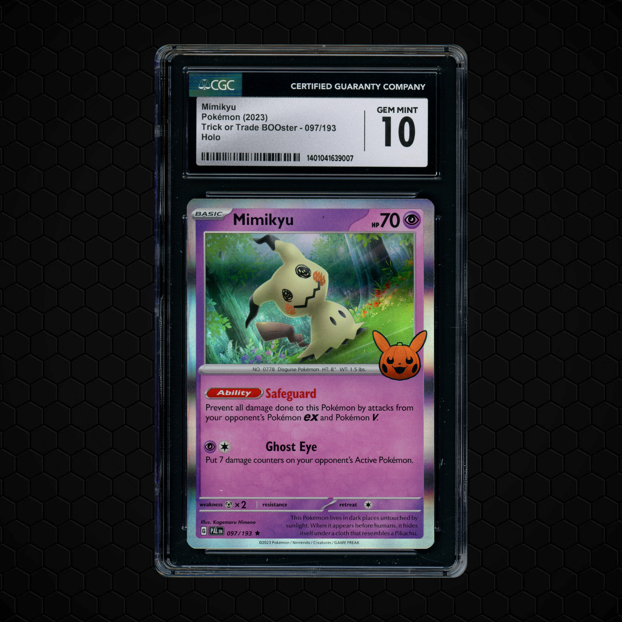 2023 Trick or Trade Booster Mimikyu #97 CGC 10