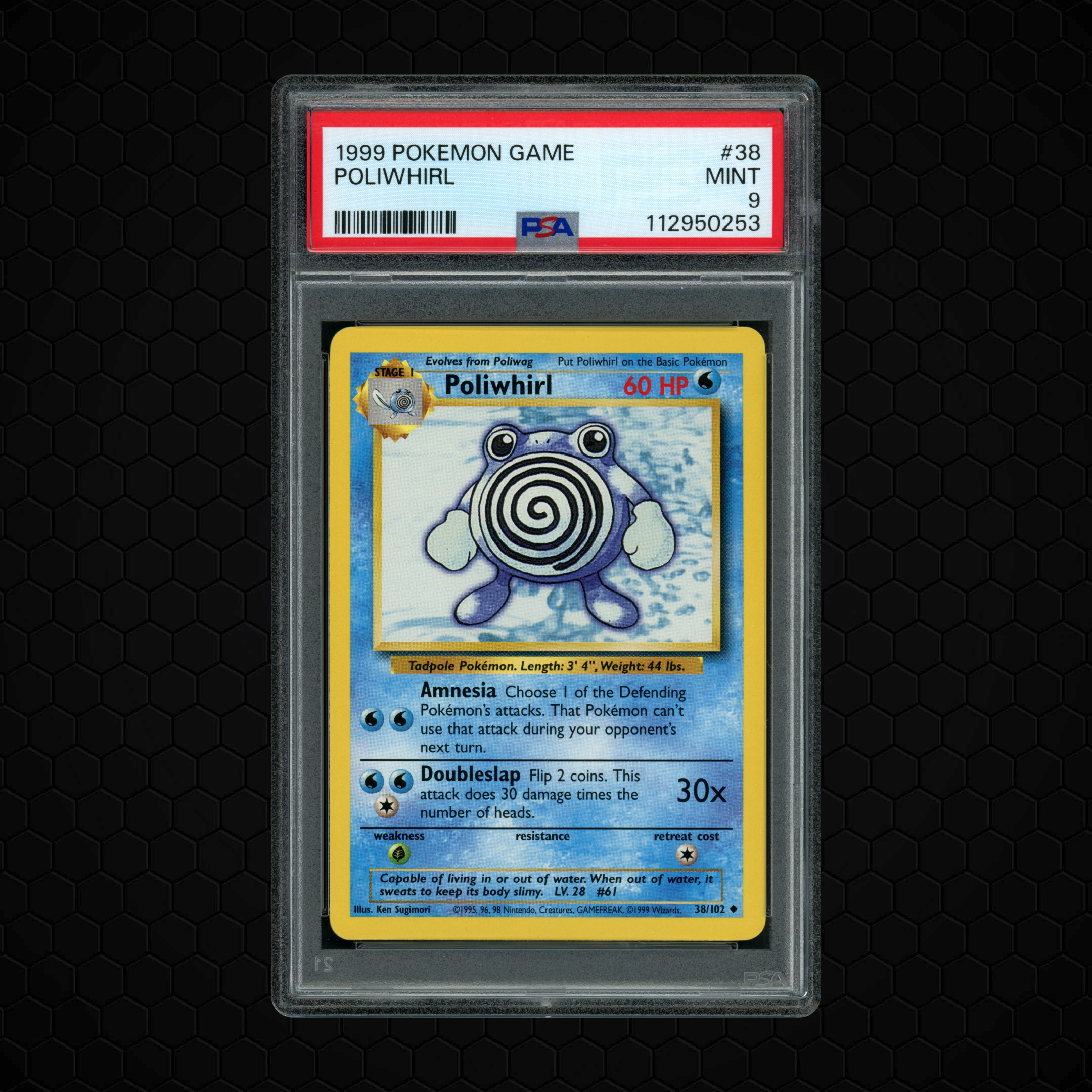 1999 Game Poliwhirl #38 PSA 9
