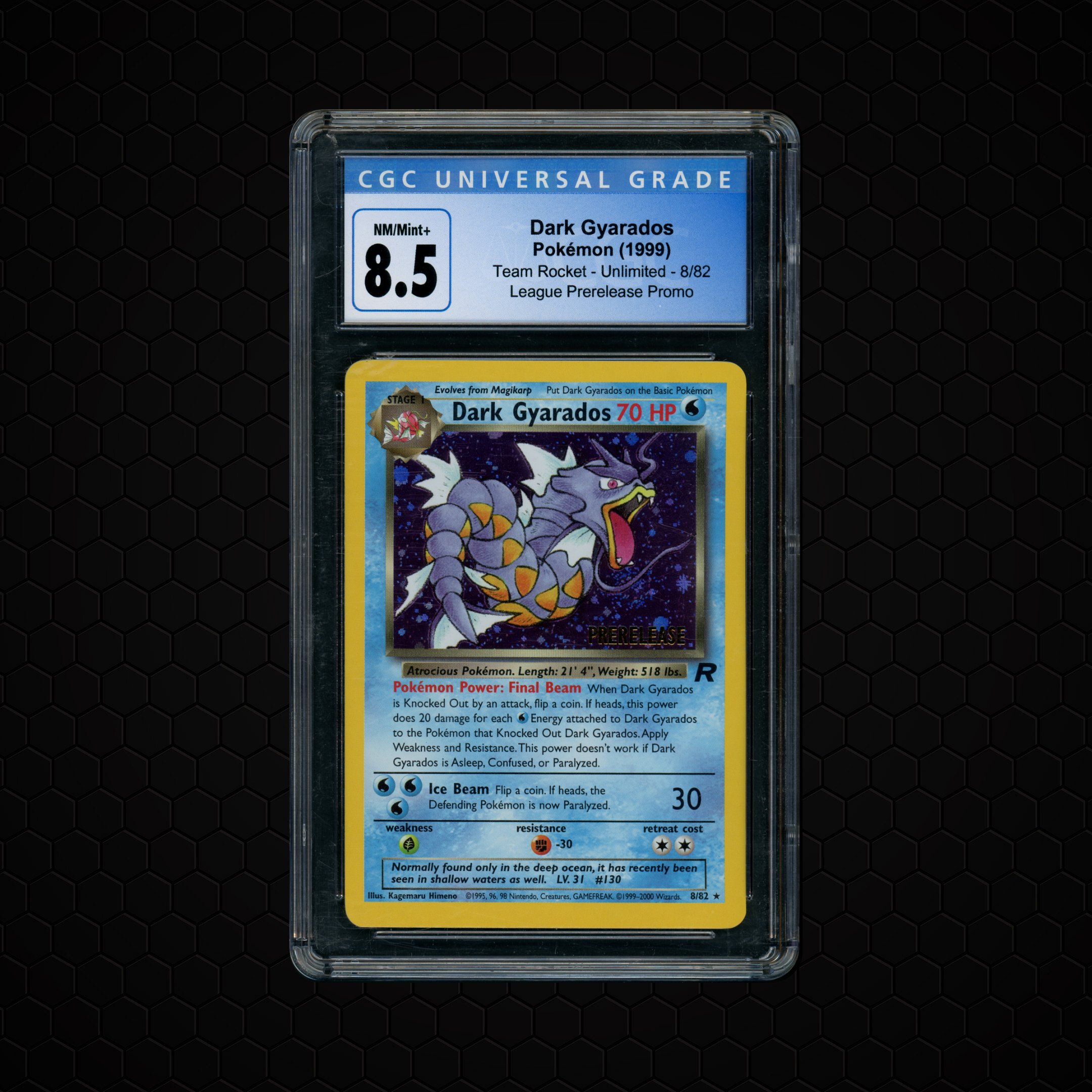 1999 Team Rocket Unlimited Dark Gyarados #8 CGC 8.5