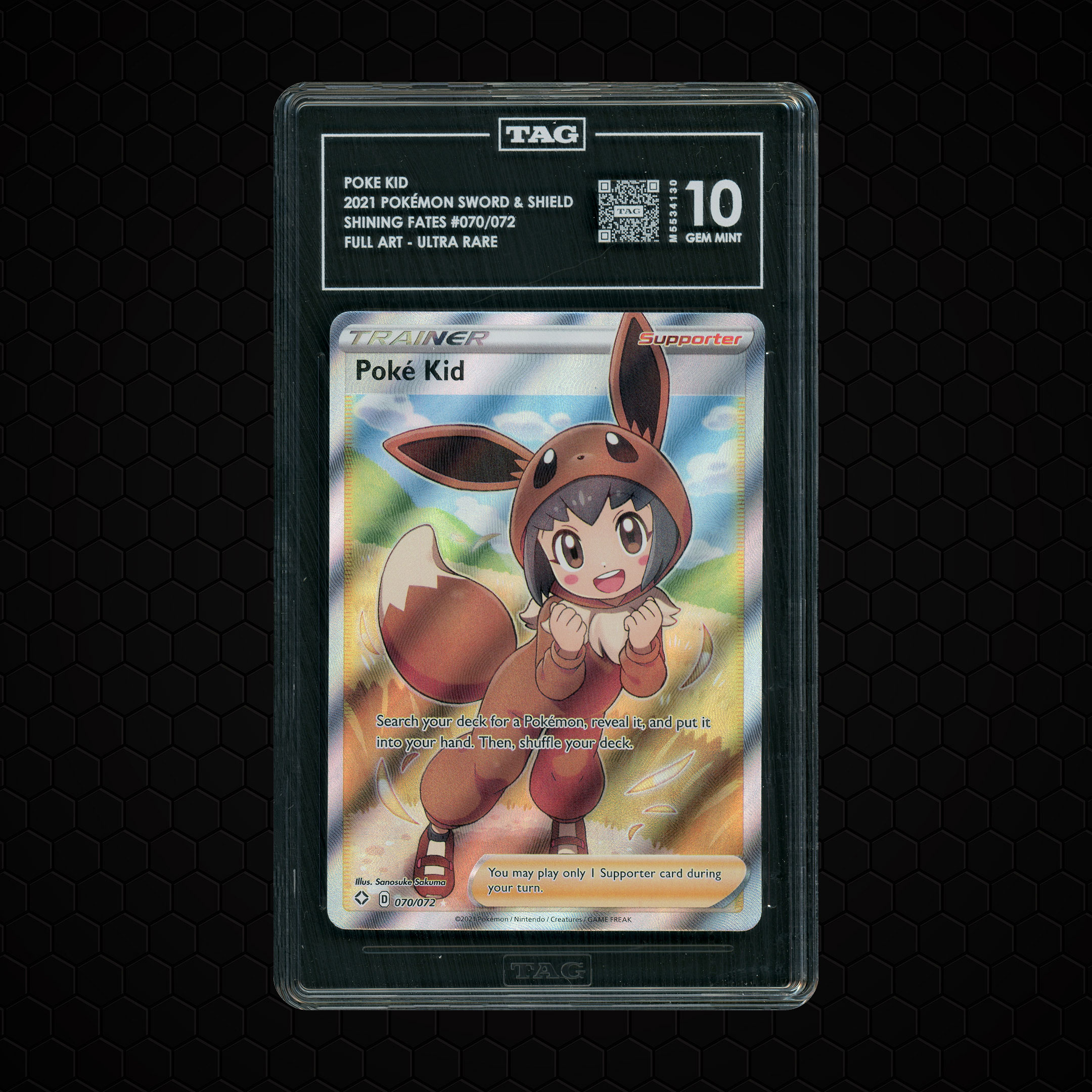 2021 Shining Fates Poke Kid #70 TAG 10