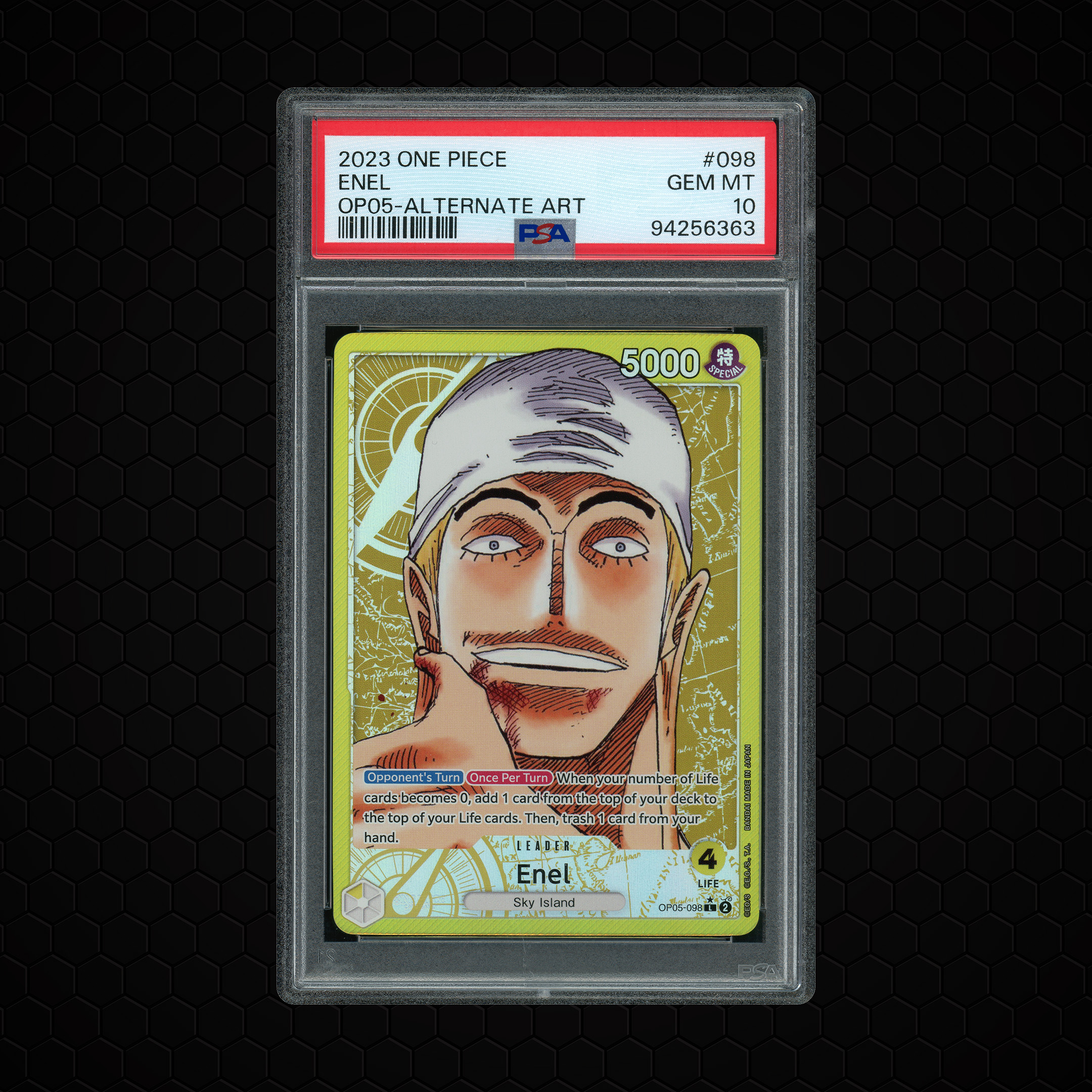 2023 Awakening of the New Era Enel #OP05-098 PSA 10