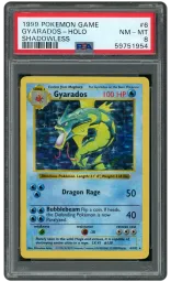 1999 Game Shadowless Gyarados #6 PSA 8